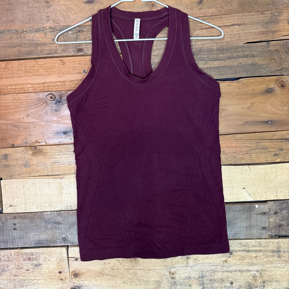 Athleta Momentum Seamless Tank Spiced‎ Cabernet size XS
